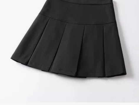 百褶裙女春夏季2022新款ins超火裙子黑...