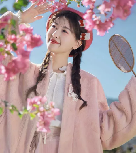 七月夕原创汉服 绛璎(代拍) 针织内搭毛毛...