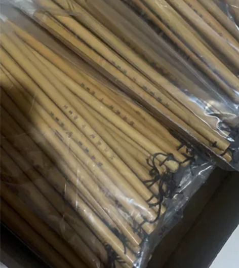 狼兼毫羊兼毫毛笔处理!都是竹竿手工毛笔,还...