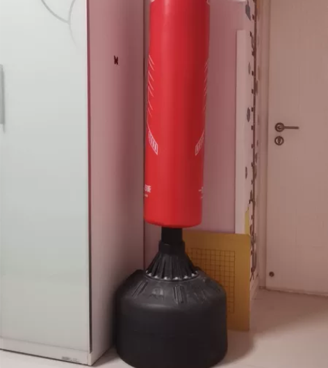 李宁拳击立式靶(带专用手套),家用,9成新...