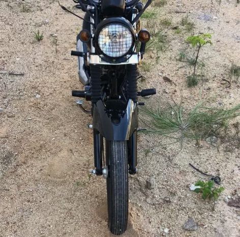 铃木复古150cc风冷黑色复古LED灯，复...