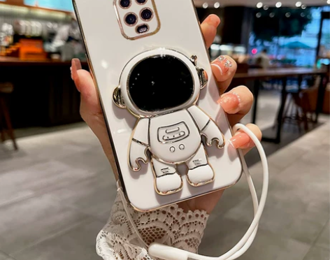 适用于红米10Xpro手机壳宇航员折叠支架...
