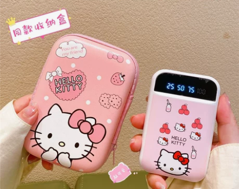 【狂欢价】自带线三合一充电宝小巧便携可爱快...