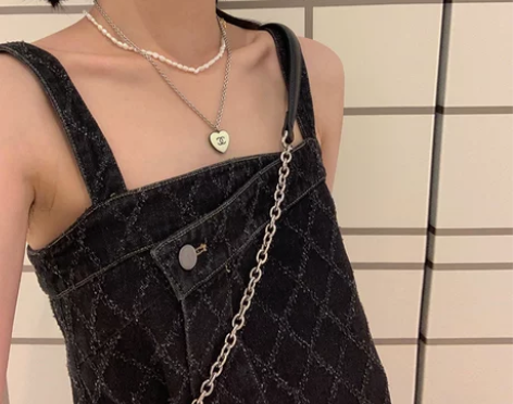 复古牛仔背带裙女设计感小众连身裙辣妹吊带裙...