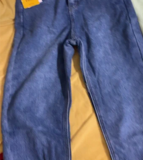 加绒牛仔裤 规格尺寸:S新旧程度:全新带吊...
