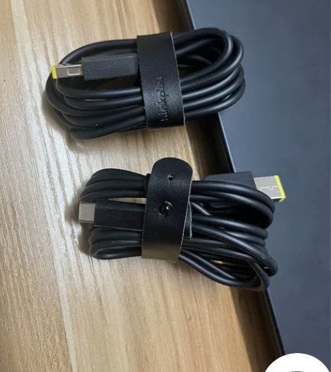 type-c转方口电源线 99新 联想Ty...
