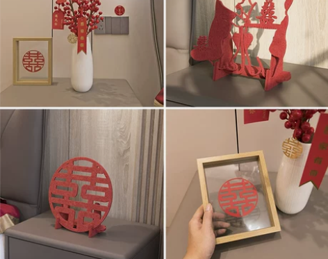 婚房布置套装结婚礼装饰新房卧室客厅立体喜字...
