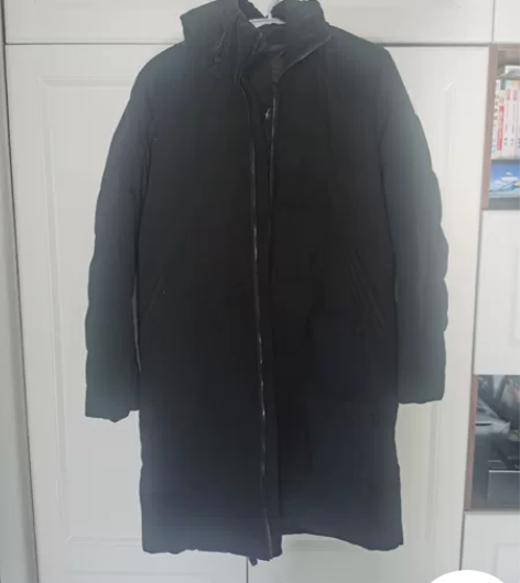 男士长款羽绒服 超级暖和 穿过一次 很新喜...