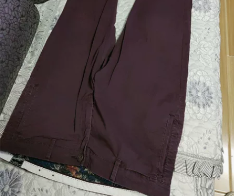 SELECTED思莱德男休闲裤,紫红色,略...