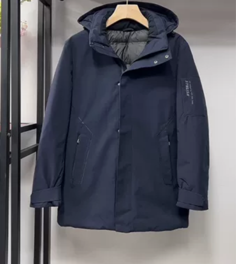 海澜之家男士羽绒服 货号XD116A藏青羽...