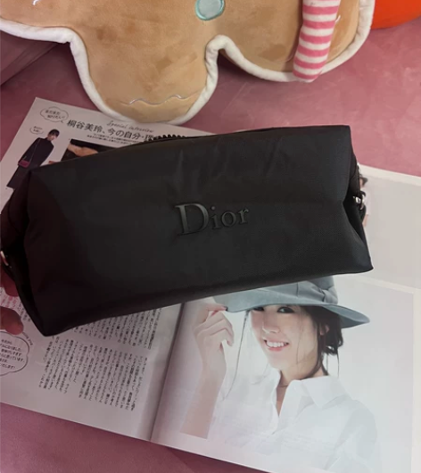 Dior迪奥 黑色 防水尼龙 手拿包 大号...