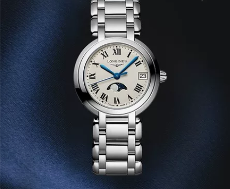 Longines浪琴 心月月相石英表手表女...