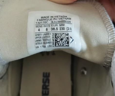 匡威牛皮高帮板鞋,36.5码,保真,新旧如...