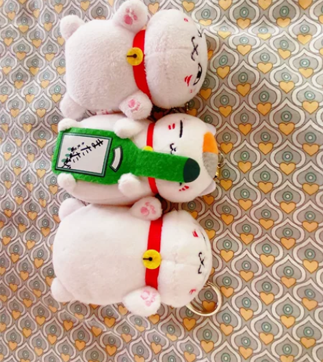 日本正版猫老师系列挂件公仔,全新。单价,喜...