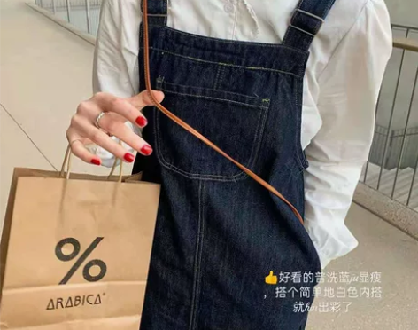 牛仔背带裙女2021年春夏季新款洋气减龄开...