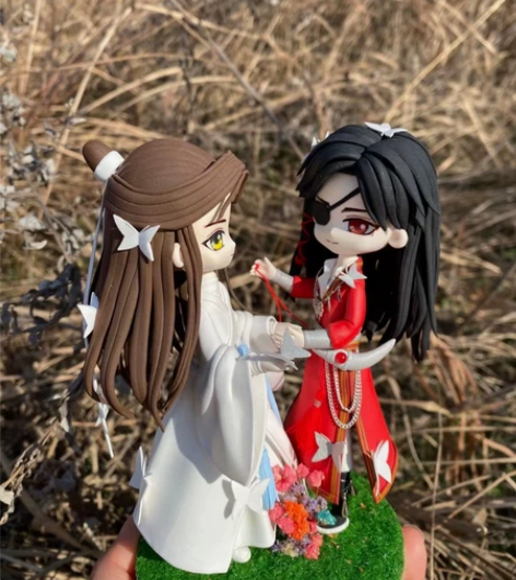 天官赐福,花城,谢怜手办。可来图定制 感兴...
