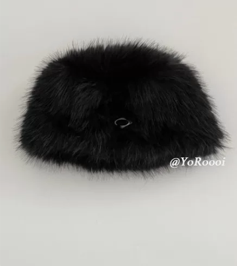 YoRoooi 博主同款小众别致蓝色毛绒盆...
