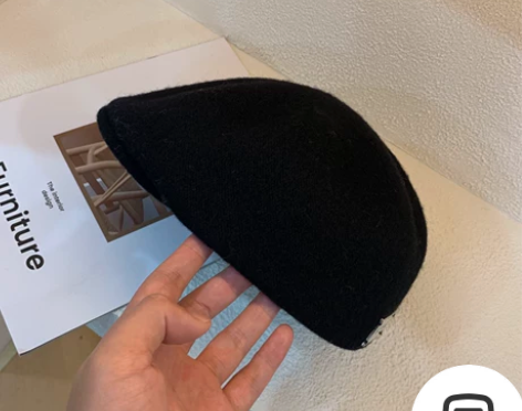 逐日少年旗舰店 铁标贝雷帽复古英伦百搭秋冬...