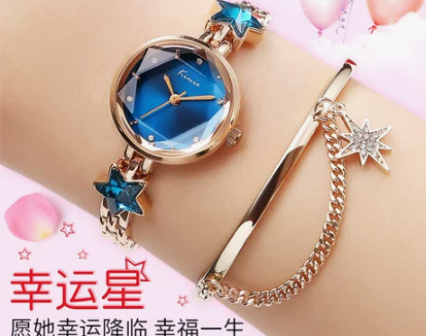 手链手表女小表盘学生简约潮流女士防水时尚2...