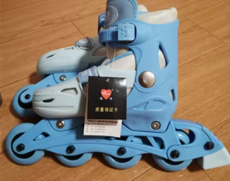 隆峰轮滑,全塑直排旱冰鞋,货号0705M全...