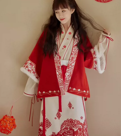 七月夕 织祈 改良宋制半臂剪纸汉元素短衫印...