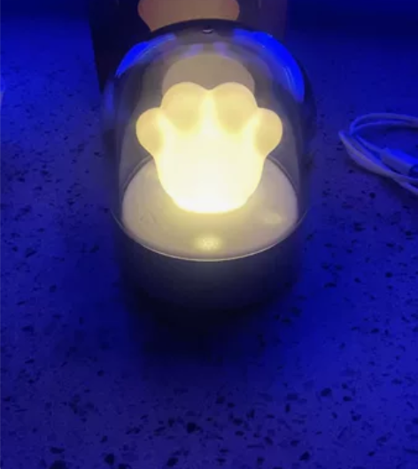 别人送的网红猫爪灯小夜灯 猫爪小夜灯可爱充...