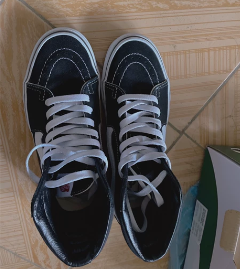 vans经典高腰女,38码,官网购入,下地...