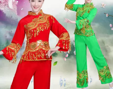 女装2023成人长袖新款东北秧歌服胶州舞蹈...