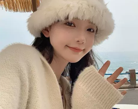 兔毛帽子女秋冬季皮草保暖大头围显脸小毛绒帽...
