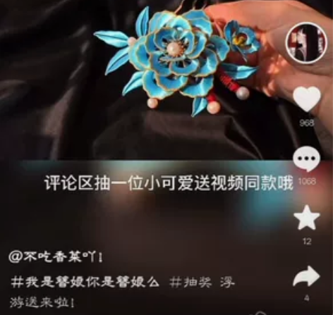 牡丹缠花发梳, 不吃香菜家买的, 具体细节...