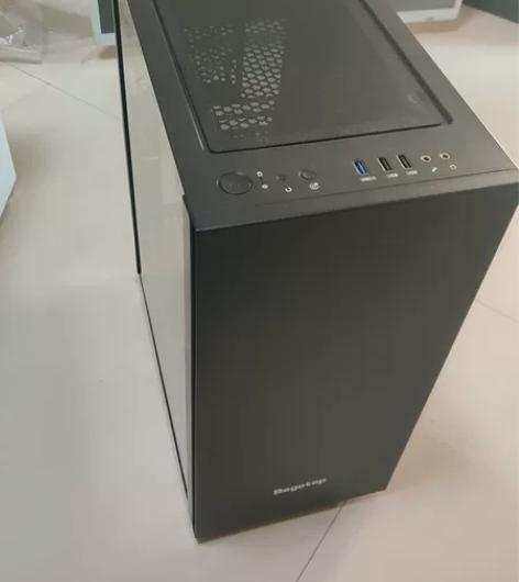 电脑机箱,鑫谷黑色,前面板侧边灯条,带le...
