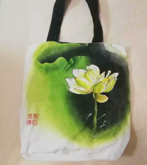 闲置女式手绘包 布包 斜挎包 单肩包 手绘...