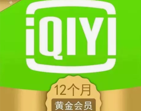 直冲爱奇艺黄金VIP会员一年12个月vip...