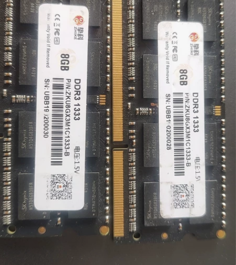 闲置的两条ddr3笔记本内存,超稳定,预购...