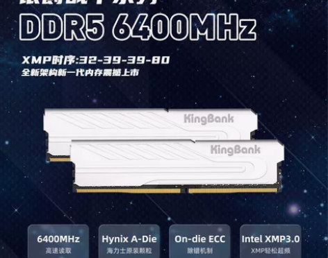 【几乎全新 6400MHz】金百达 DDR...