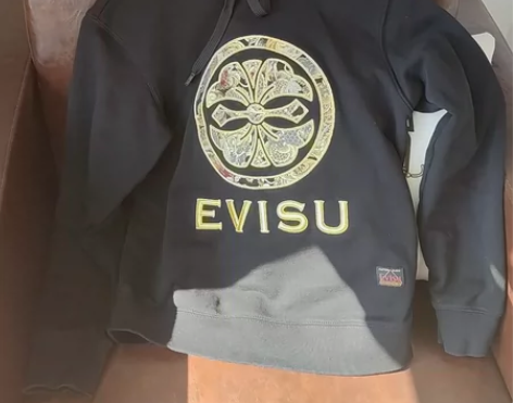 福神 evisu 男卫衣 S码,胸前金线刺...