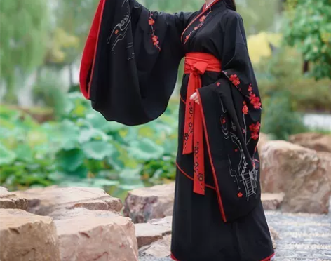 如梦霓裳 汉服女装曲裾礼服一剪梅刺绣正规传...