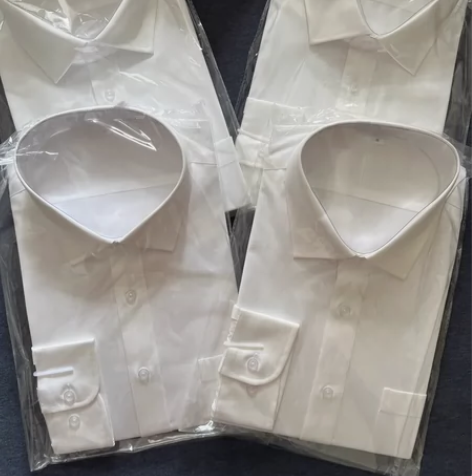 全新白衬衣男士长袖衬衣商务衬衫42码 工服...