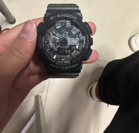 自用Casio 黑武士 可小刀 功能正常售...