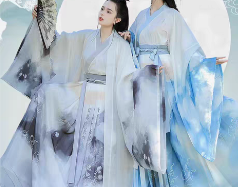 转卖暂挂:汉旭君辞云烟晋制汉服女中国风齐腰...