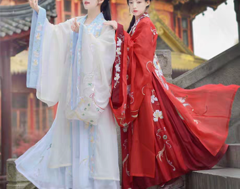转卖如梦霓裳汉服女装大袖衫惊鸿刺绣花婚服夏...