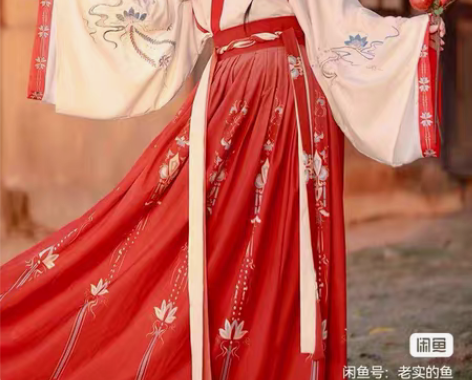 包邮艺缕原创汉服女半生莲秋冬交领晋制襦裙 ...
