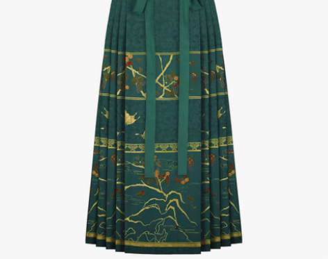 转卖七月夕 庭有枇杷 方领补服绣花汉服夹袄...