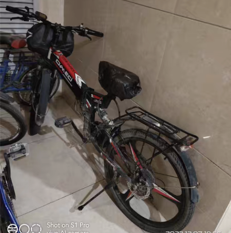 才用两年的欧美骑出口款电动自行车，充满电纯...