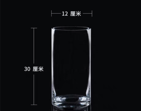转卖特大号落地花瓶玻璃透明摆件水养富贵竹水...