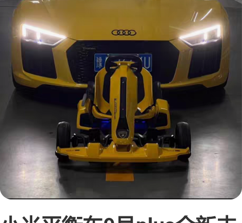 小米平衡车9号plus全新未拆封小米平衡车...