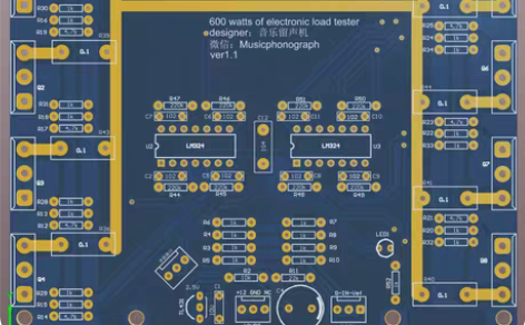 包邮超大功率cc电子负载pcb文件，单片最...