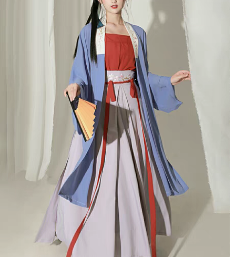 东月棠清风笺多色款宋制汉服三件套夏季日常原...