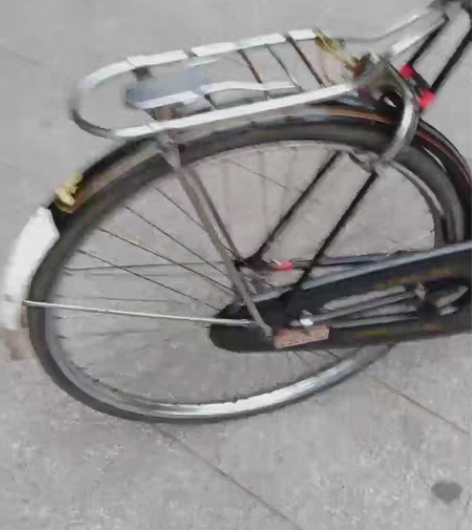 老永久自行车26寸老自行车有牌照哦, 圈刹...