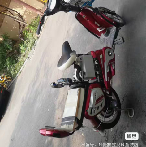 爱玛电动车，自己家用的，因为原装电瓶被偷了...